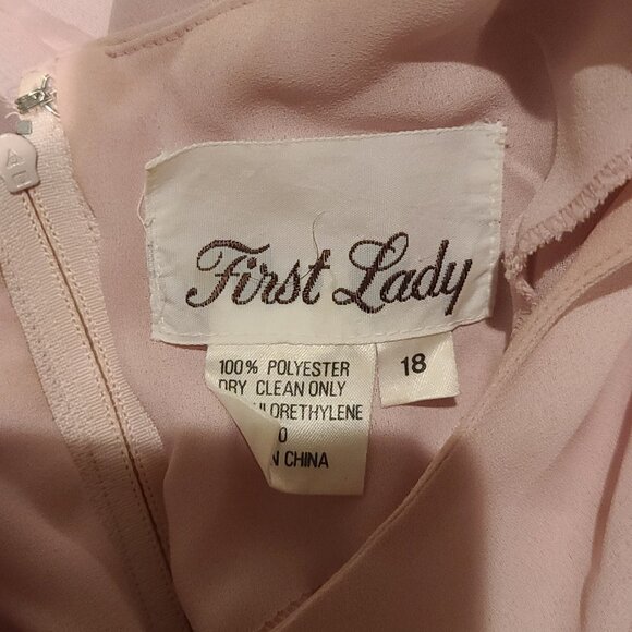 Vintage First Lady Pink Bling Dress - Picture 4 of 4